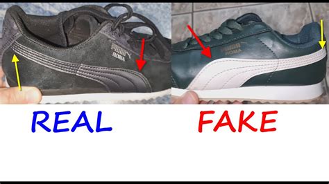 replica shoes puma vs real|how to identify a fake puma.